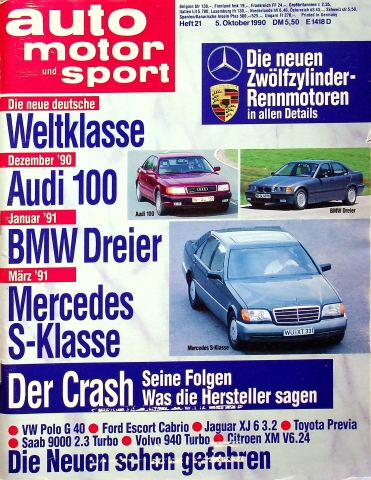 Deckblatt Auto Motor und Sport (21/1990)